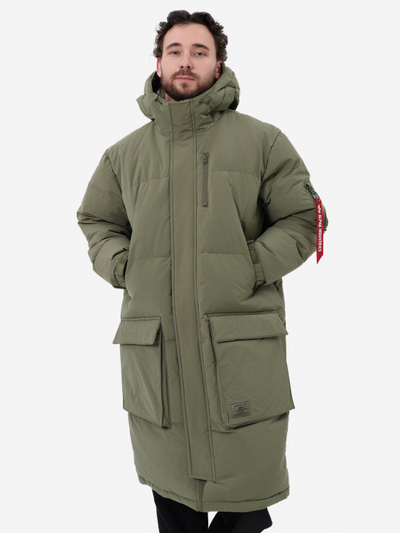 Пуховик длинный зимний мужской Long Puffer Parka Alpha Industries
