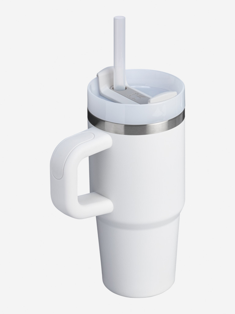 Термокружка STANLEY Quencher H2.0 0,59L (10-13991-002) с трубочкой, белая, шт