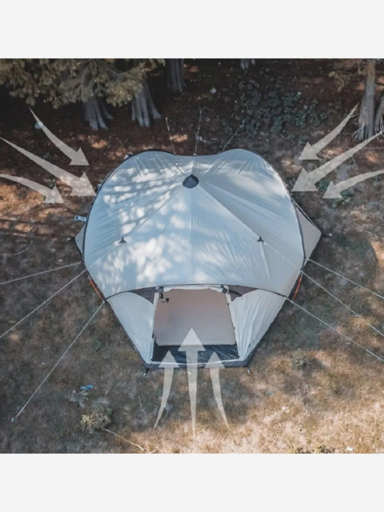 Просторный и высокий шатер Terbo Mir & Camping для летнего кемпинга