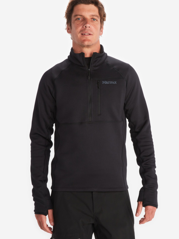 Джемпер флисовый мужской Marmot Olden Polartec 1/2 zip Черный цвет — купить за 15043 руб. со скидкой 30 %, отзывы в интернет-магазине Спортмастер