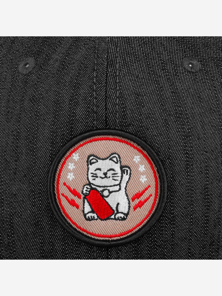 Бейсболка с прямым козырьком DJINNS 6P SB LuckyCat Linen Rev.