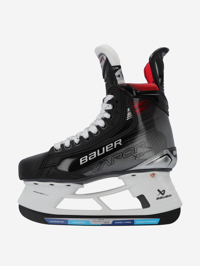 Коньки хоккейные детские Bauer Vapor X5 PRO INT с лезвиями FLY-X,