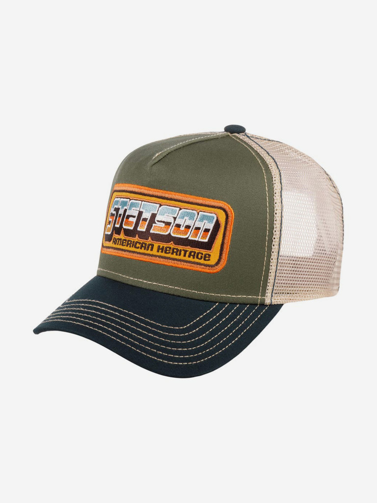 Бейсболка с сеточкой STETSON 7751196 TRUCKER CAP CHROME (синий)