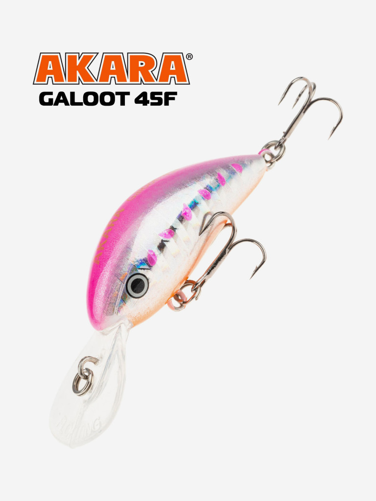 Воблер Akara Galoot плавающий, кренк, на окуня, щуку, голавля 45F 3,5 гр. A154