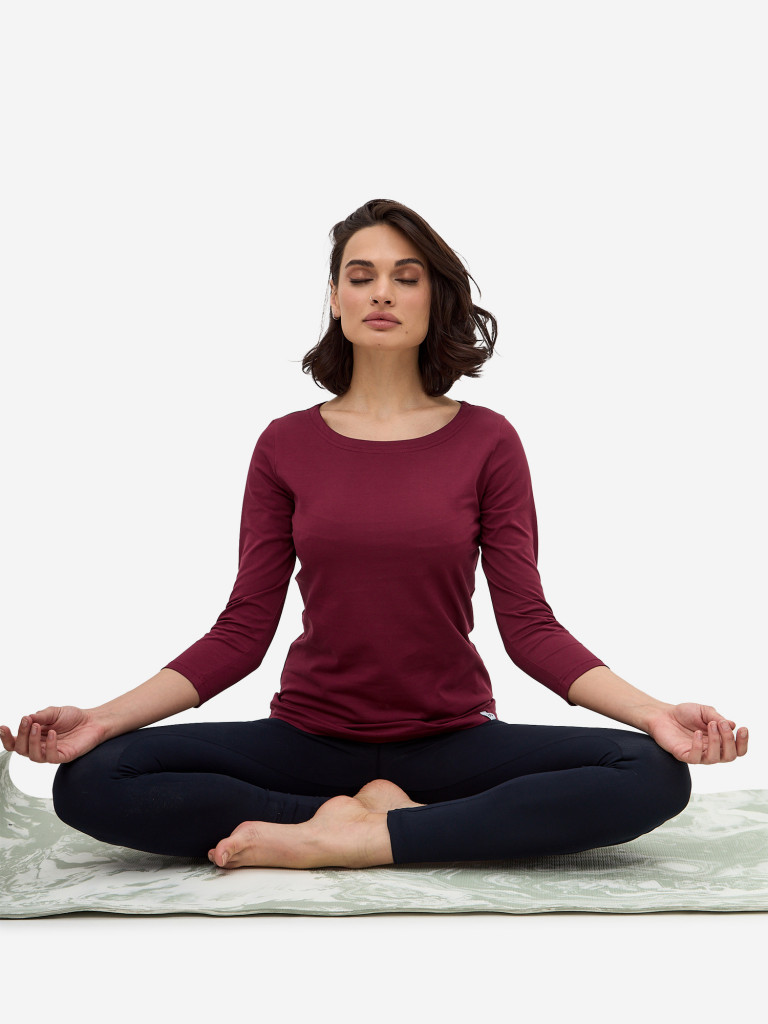 Лонгслив бордовый женский ANGAMI