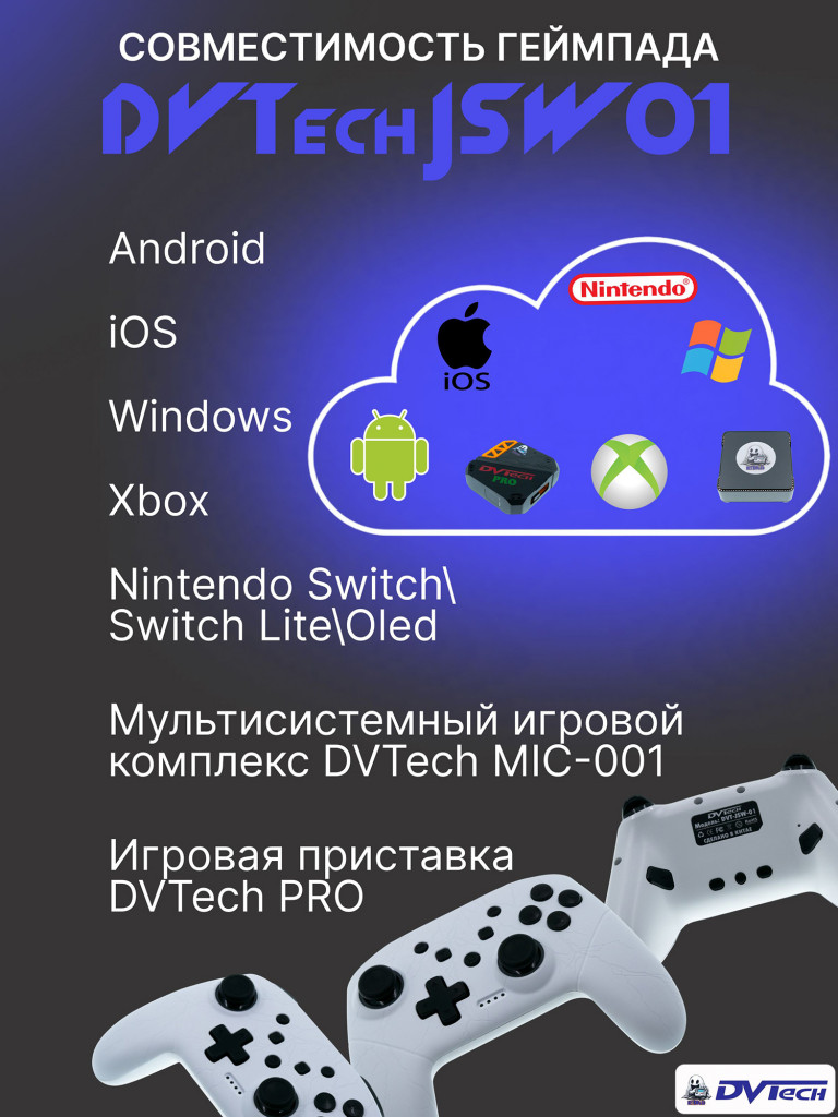 Беспроводной геймпад DVTech JSW01TL