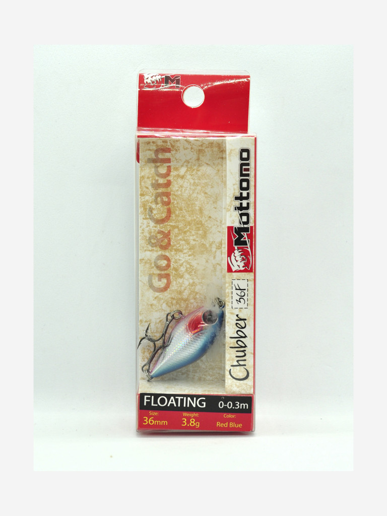 Воблер Mottomo Chubber 36F 3,8g Red Blue