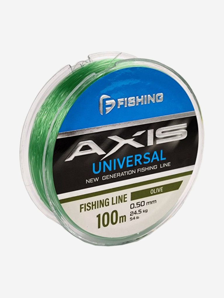 Леска F-FISHING Axis Universal Line Olive 100м 0,50мм 24,5кг/54lb