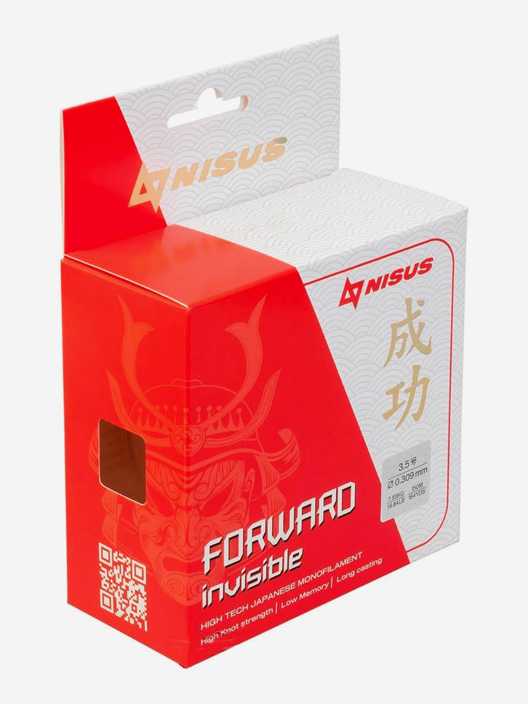 Леска для рыбалки Nisus FORWARD Invisible Nylon 0,309мм, 150м, 7,55кг, прозрачный
