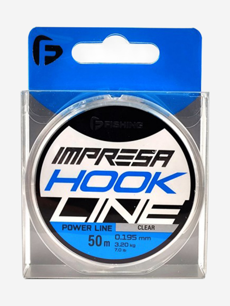 Леска Impresa Hook Line Clear F-FISHING 50м 0,195мм 3,2кг/7lb