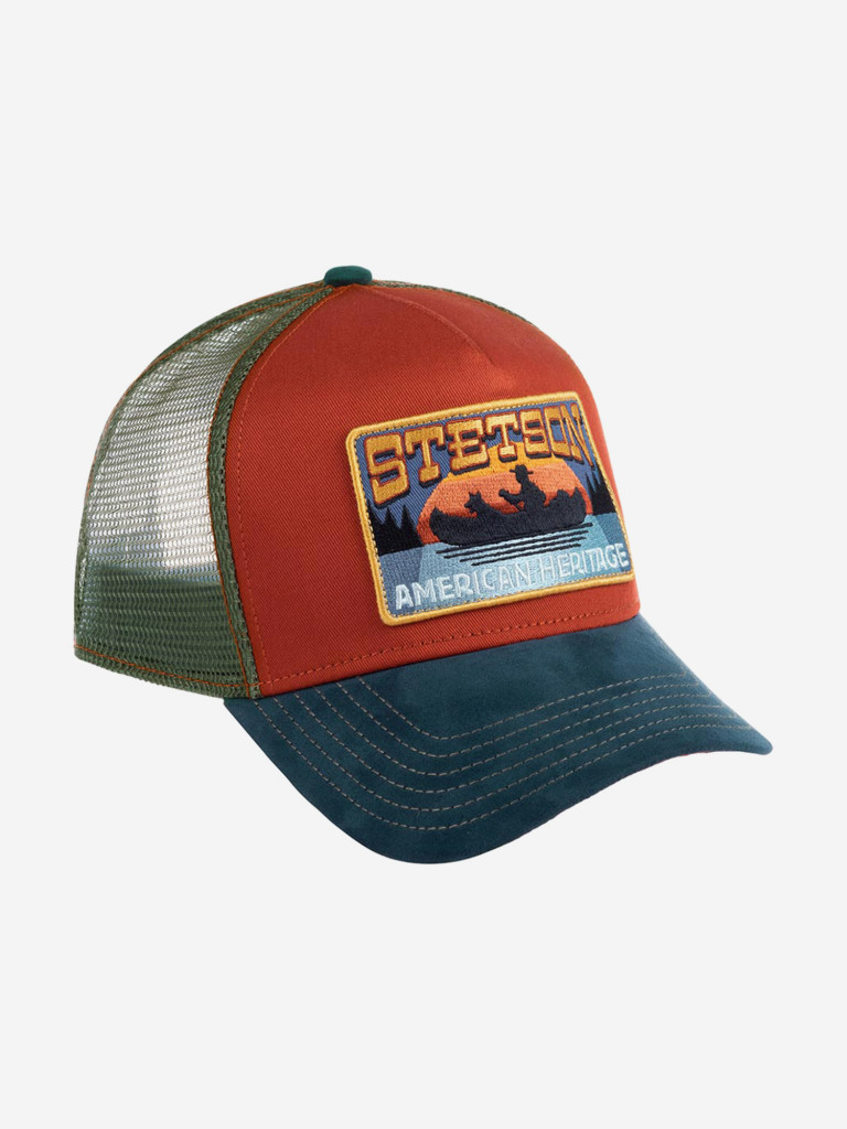 Бейсболка с сеточкой STETSON 7756114 TRUCKER CAP CANOE (оранжевый)
