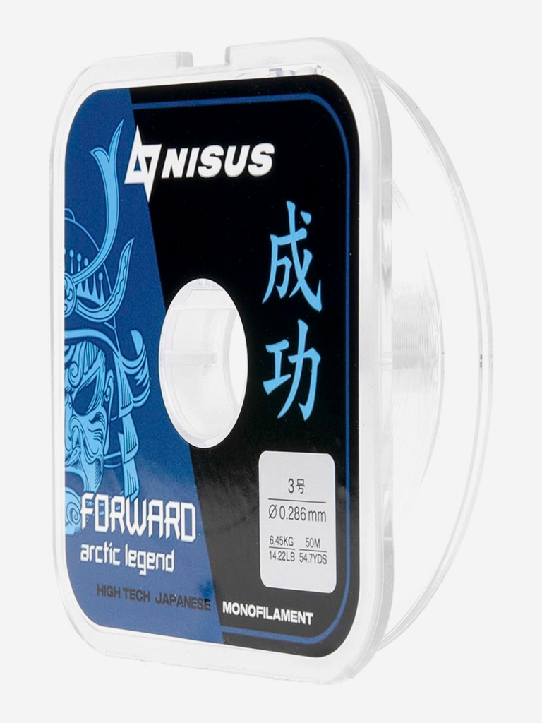 Леска для рыбалки Nisus FORWARD ARCTIC LEGEND Nylon 0,286мм, 50м, 6,45кг, прозрачный