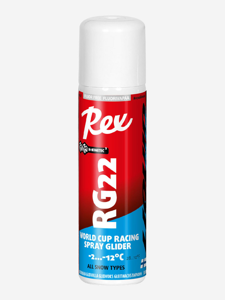 Гоночный жидкий парафин REX RG22 Blue Spray, -2С…-12C, 150 мл