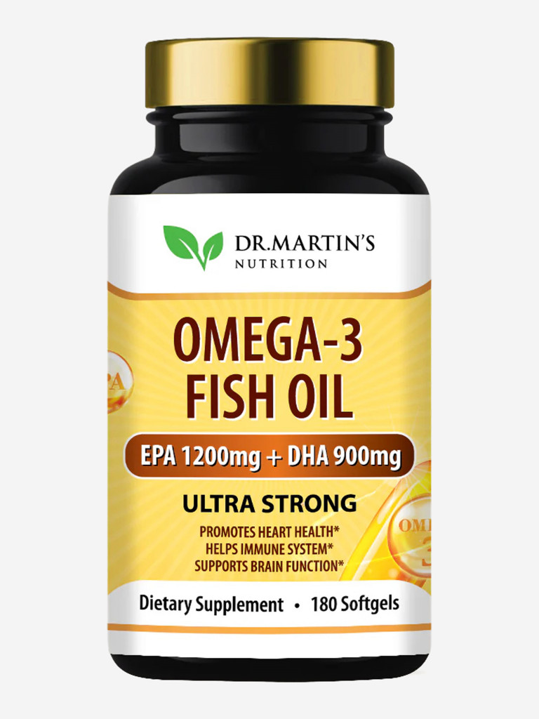 Омега-3, DR.MARTIN'S, 1200 mg EPA | 900 mg DHA, 180 капсул