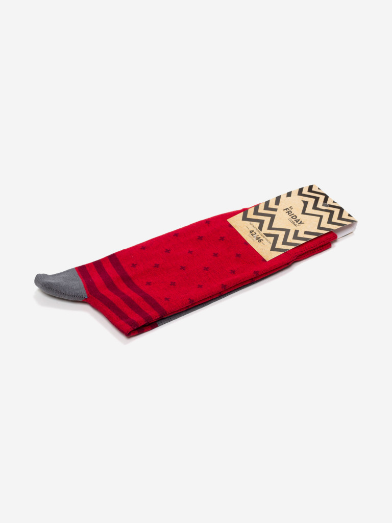 Носки с узорами St.Friday Socks с горошинами Красные