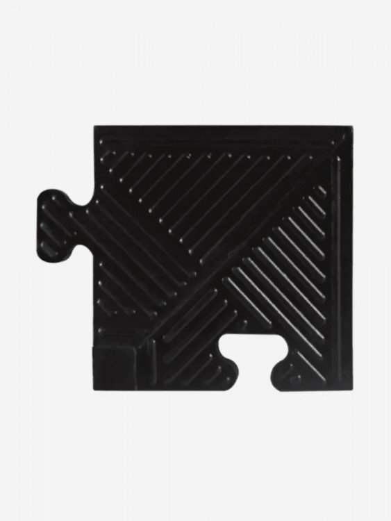 Уголок для резинового бордюра,черный,толщина 20 мм. MB-MatB-Cor20