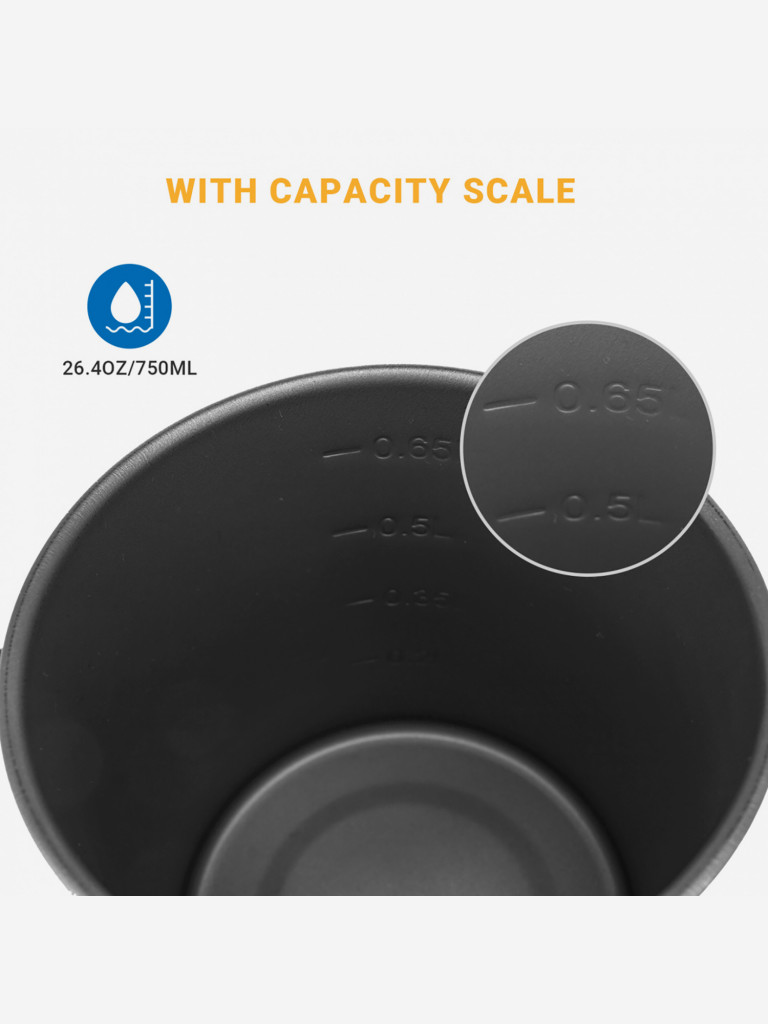 Кастрюля KingCamp 750ml Titanium Soloist