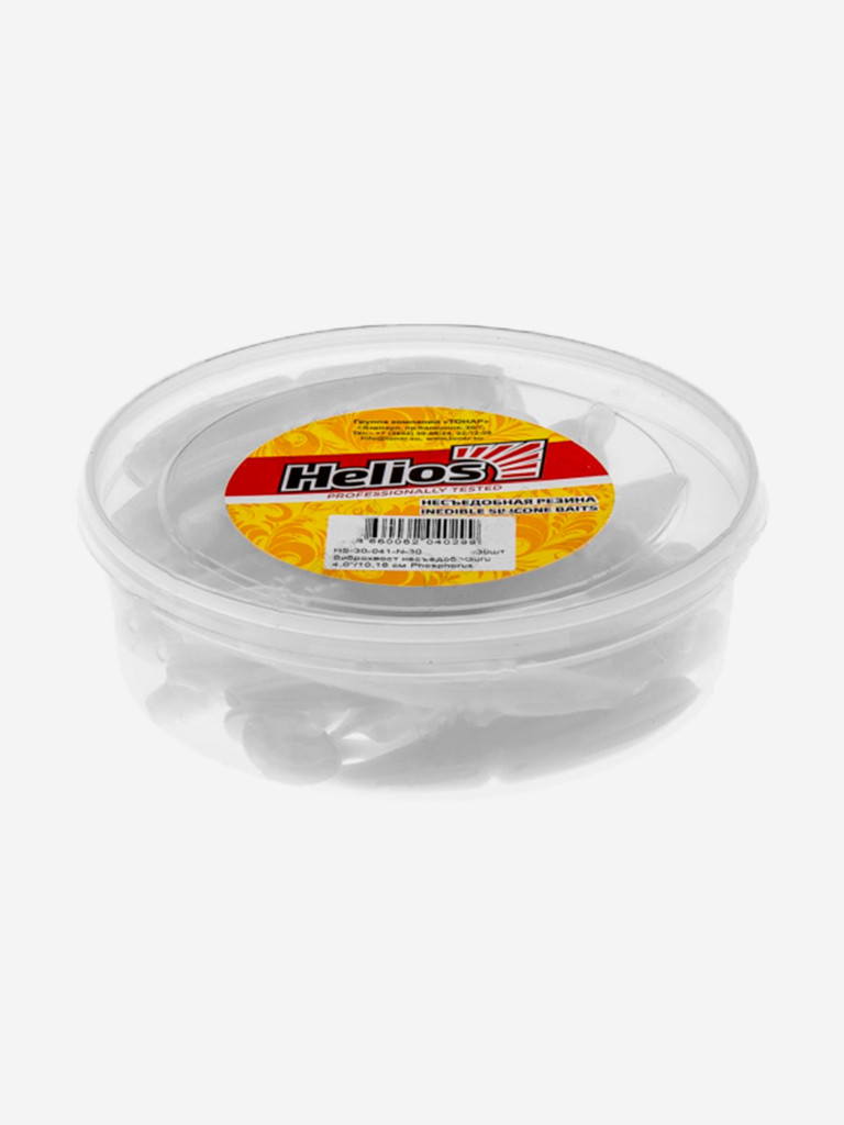 Мягкая приманка Helios Guru, 4'' / 10,16 см, Phosphorus, 30 шт (HS-30-041-N-30)