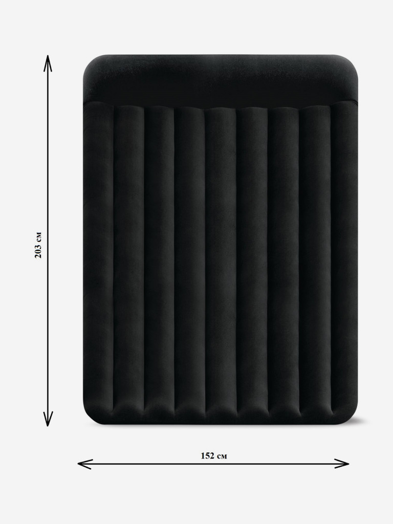 Кровать надувная Intex 64143 DURA-BEAM PILLOW REST CLASSIC, Queen, 152x203x25 см