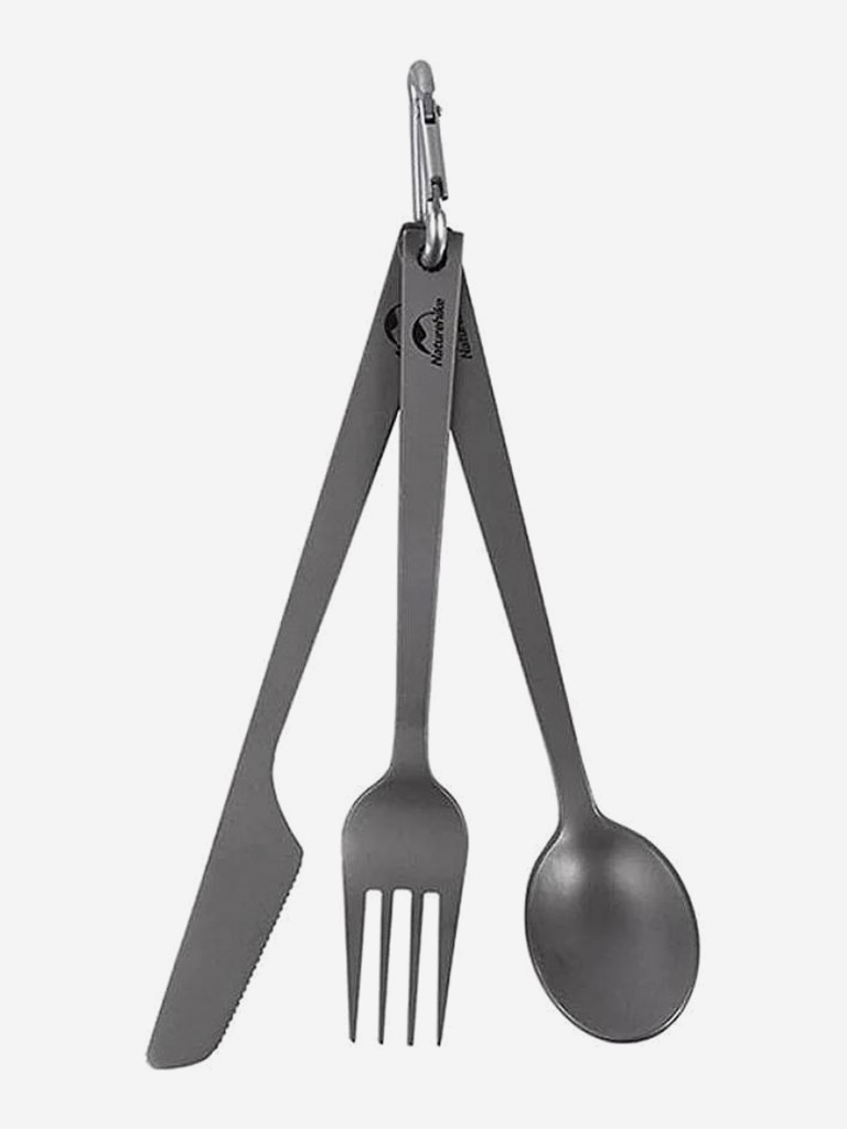 Набор титановых приборов Naturehike TZD11 NH19T011-D ложка, вилка, нож