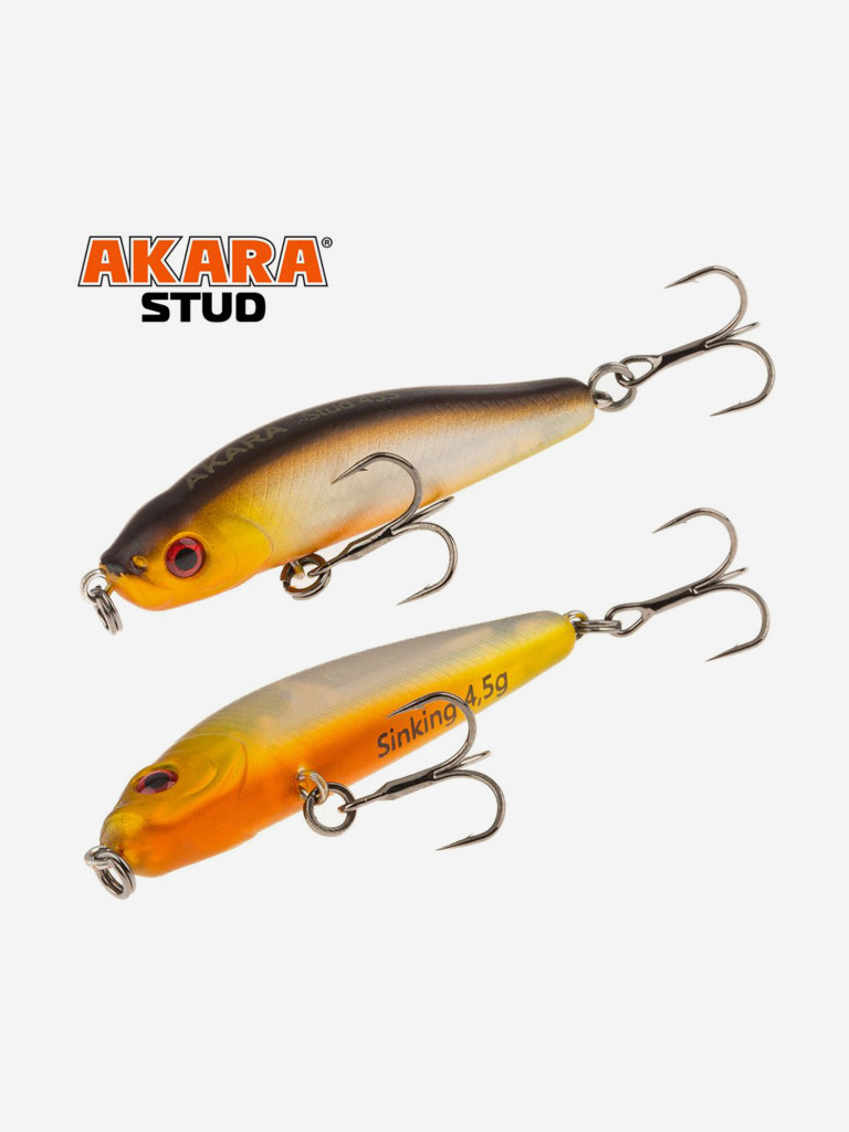 Воблер Akara Stud 45S стикбейт тонущий на окуня, жереха, язя 4,5гр A-76