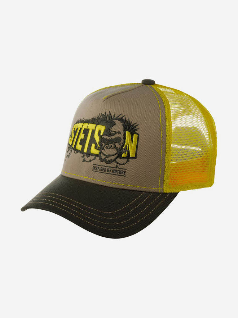 Бейсболка с сеточкой STETSON 7765101 TRUCKER CAP APE SUSTAINABLE (коричневый)