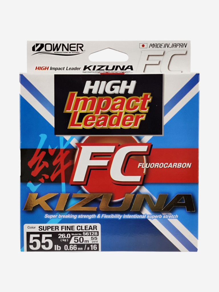 Леска Kizuna FC super clear OWNER 50м 0.66мм 25.95кг