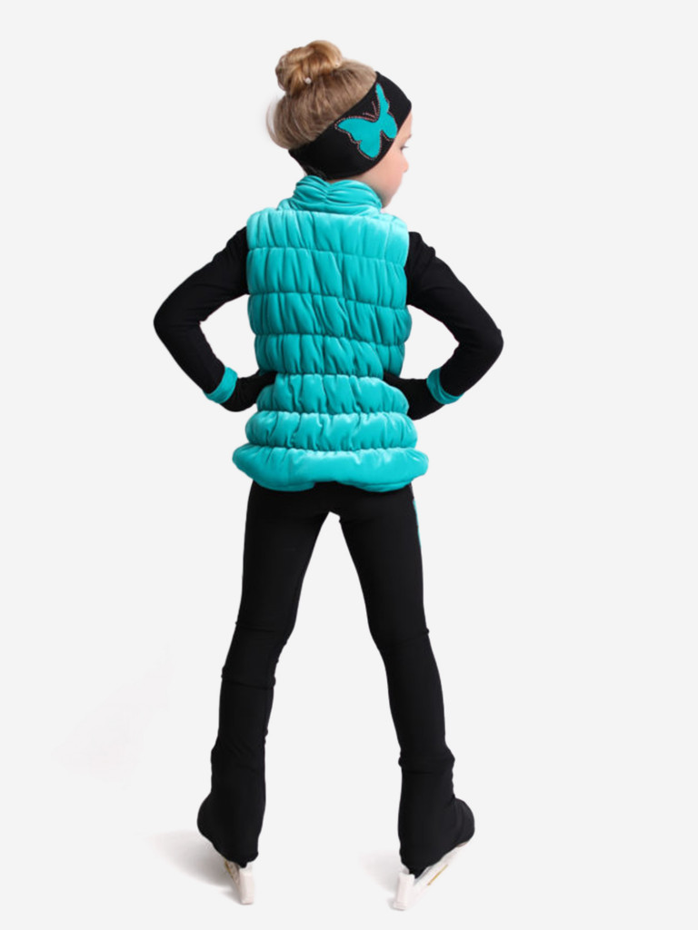 Жилетка для фигурного катания детская бархатная IceDress