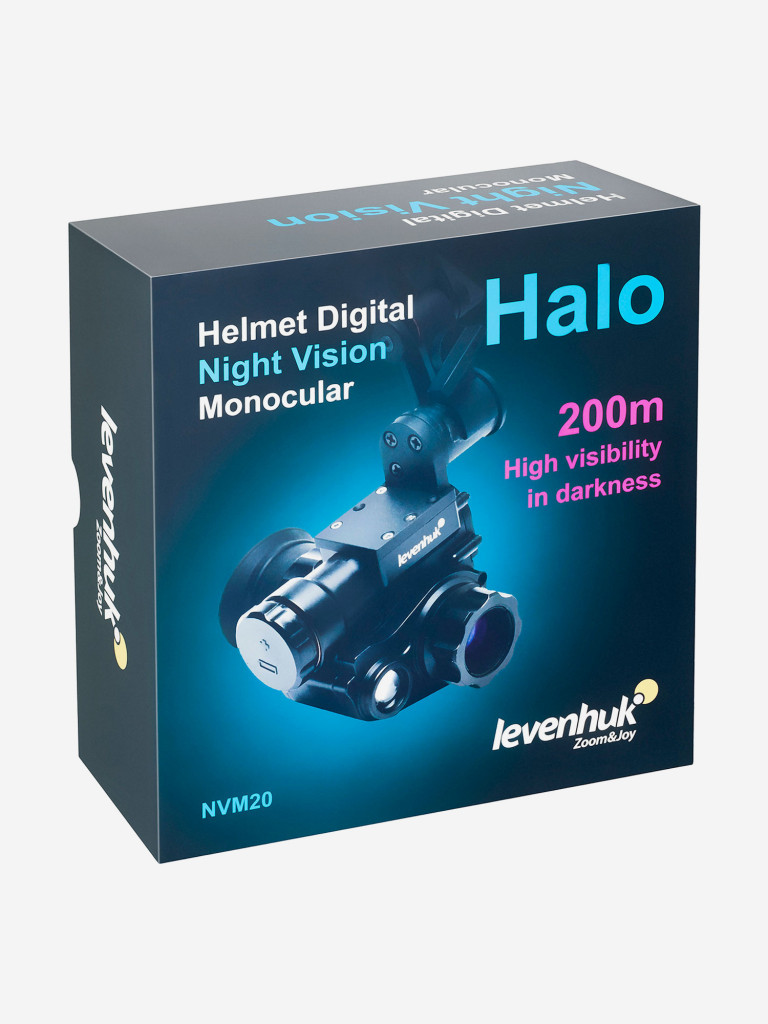 Монокуляр цифровой ночного видения Levenhuk Halo NVM20 Helmet, с креплением на шлем