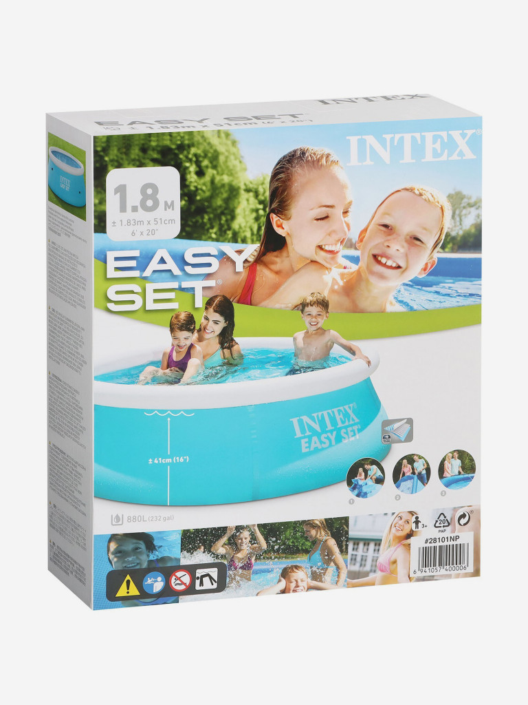 Надувной бассейн Intex 28101NP Easy Set 183х51см