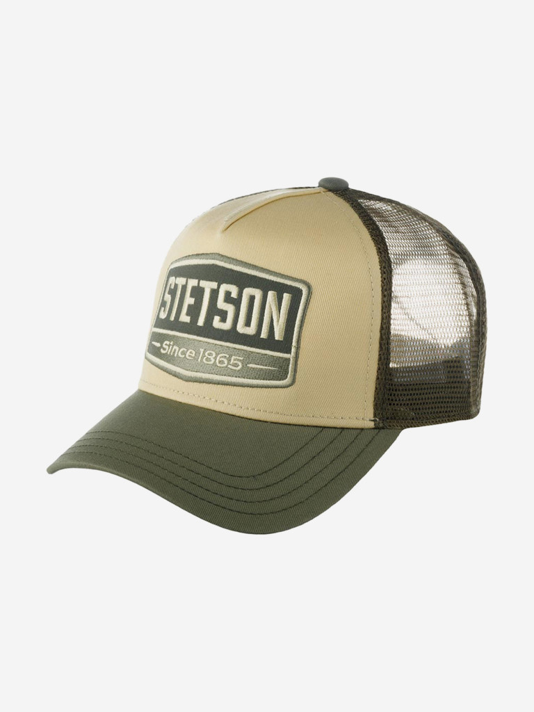 Бейсболка с сеточкой STETSON 7751107 TRUCKER CAP GASOLINE (оливковый)