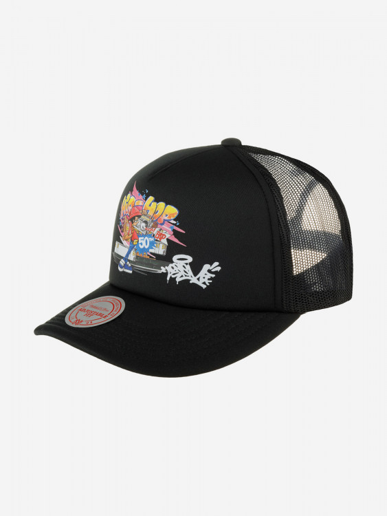 Бейсболка Mitchell & Ness HHSS7574-CLBYYPPPBLCK Hip Hop (черный)