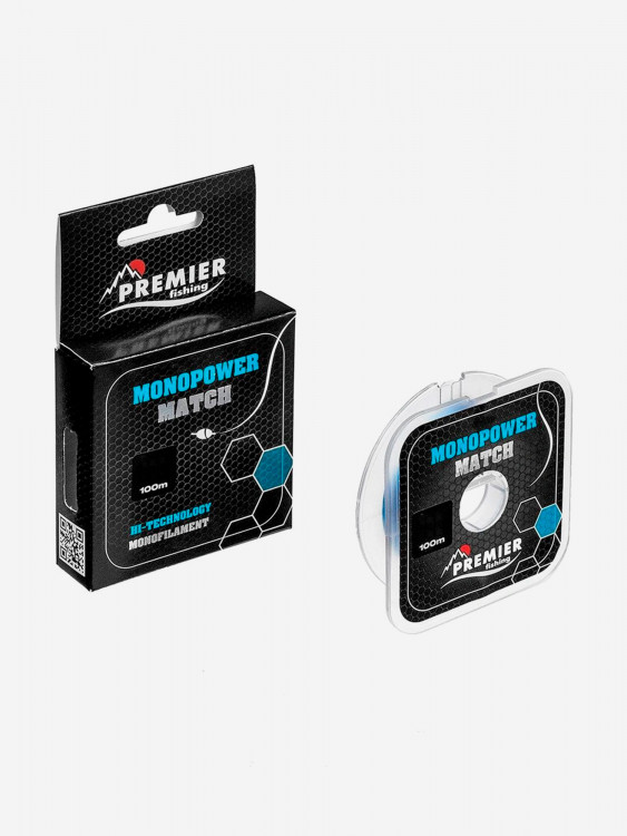 Леска для рыбалки Premier Fishing MONOPOWER MATCH Nylon 0,50мм, 100м, 22,5кг, голубой