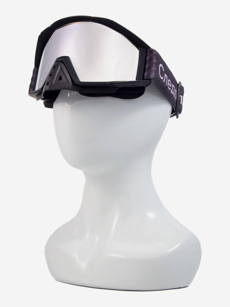 Маска мотоциклетная/снегоходная СЛЕДОПЫТ М10, линза сhrome silver