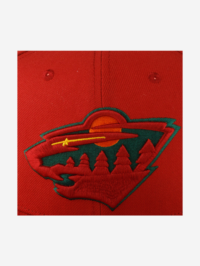 Бейсболка с прямым козырьком MITCHELL NESS 6HSSDX22015-MWIRED1 Minnesota Wild NHL (красный)
