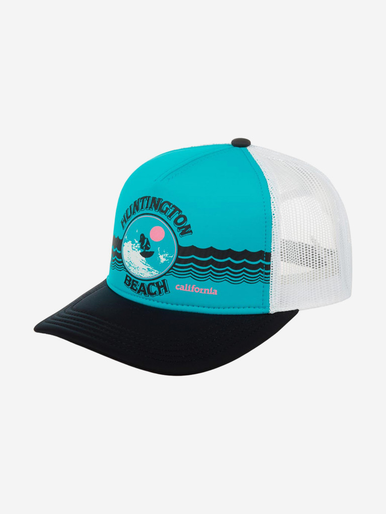 Бейсболка с сеточкой AMERICAN NEEDLE SMU617A-HUNB Huntington Beach Riptide Valin