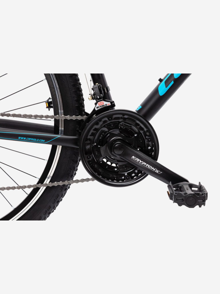 Велосипед CAPRIOLO MTB LEVEL 9.0 (3 X 6), рама алюминий 19'', колёса 29'' (чёрный - синий)
