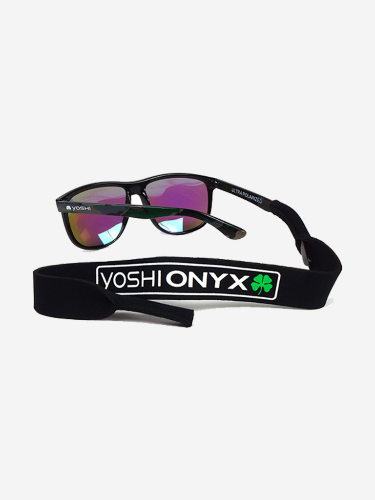 Очки поляризационные Yoshi Onyx дужки синий камуфляж, зеленые линзы для рыбалки