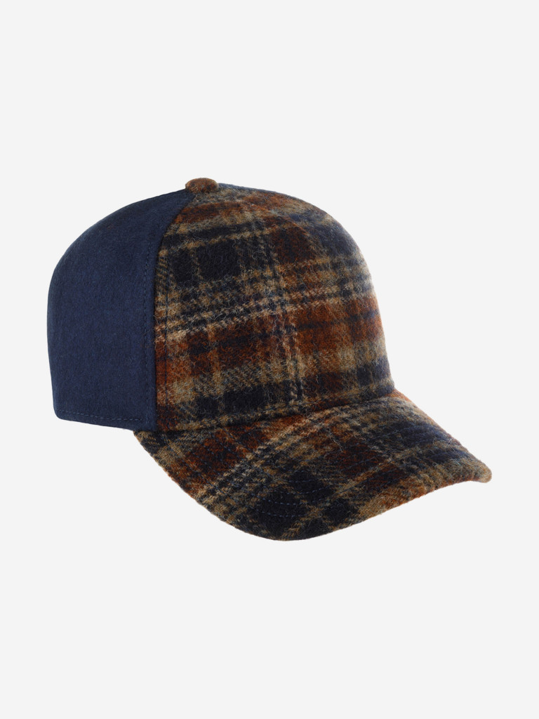 Бейсболка STETSON 7760302 TRUCKER CAP WOOL CHECK (синий)