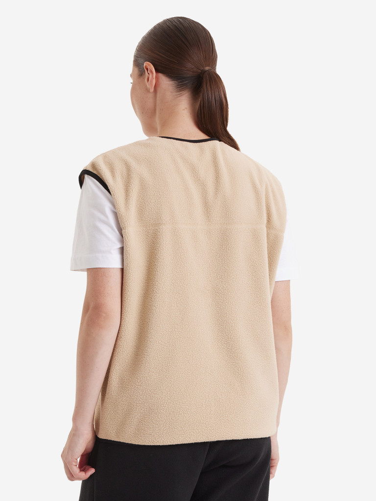 Жилет флисовый женский oversize PointHit тёплая безрукавка из шерпы
