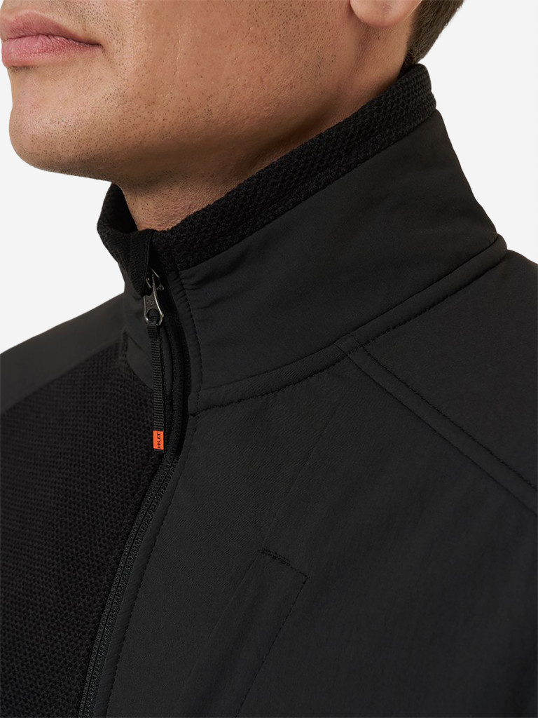 Кофта мужская на молнии HUT URMAN флисовая для охоты, черная