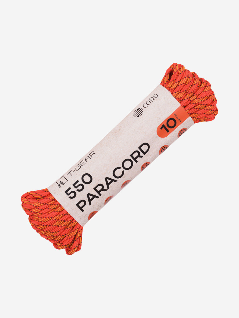 Паракорд 550 T-Gear x CORD nylon 10м (Orange-Gold)
