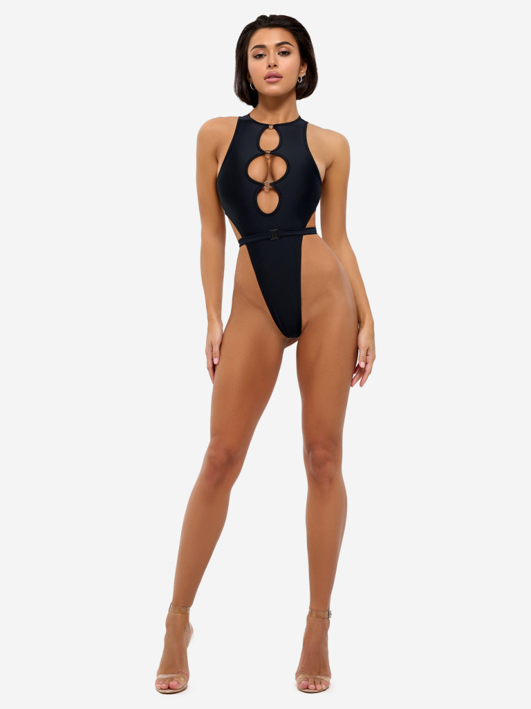 Слитный купальник женский Bona Fashion: Miami Body "Black"