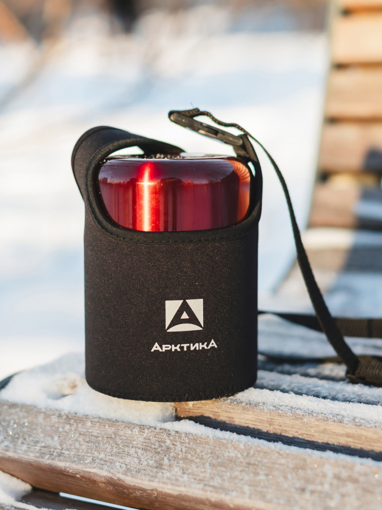 Сумка для термоса для еды "Арктика", черная, размер S