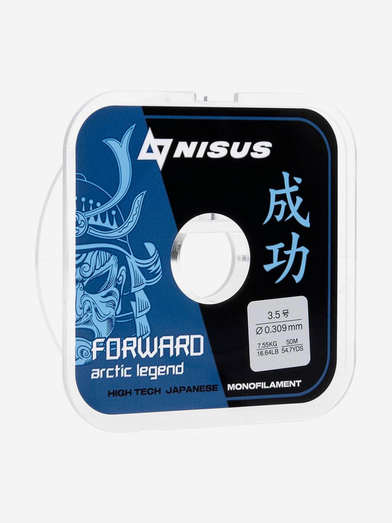 Леска для рыбалки Nisus FORWARD ARCTIC LEGEND Nylon 0,309мм, 50м, 7,55кг, прозрачный