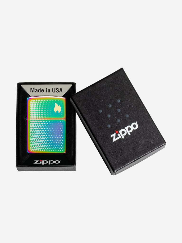 Зажигалка бензиновая ветроустойчивая Zippo Dot Matrix Multi Color
