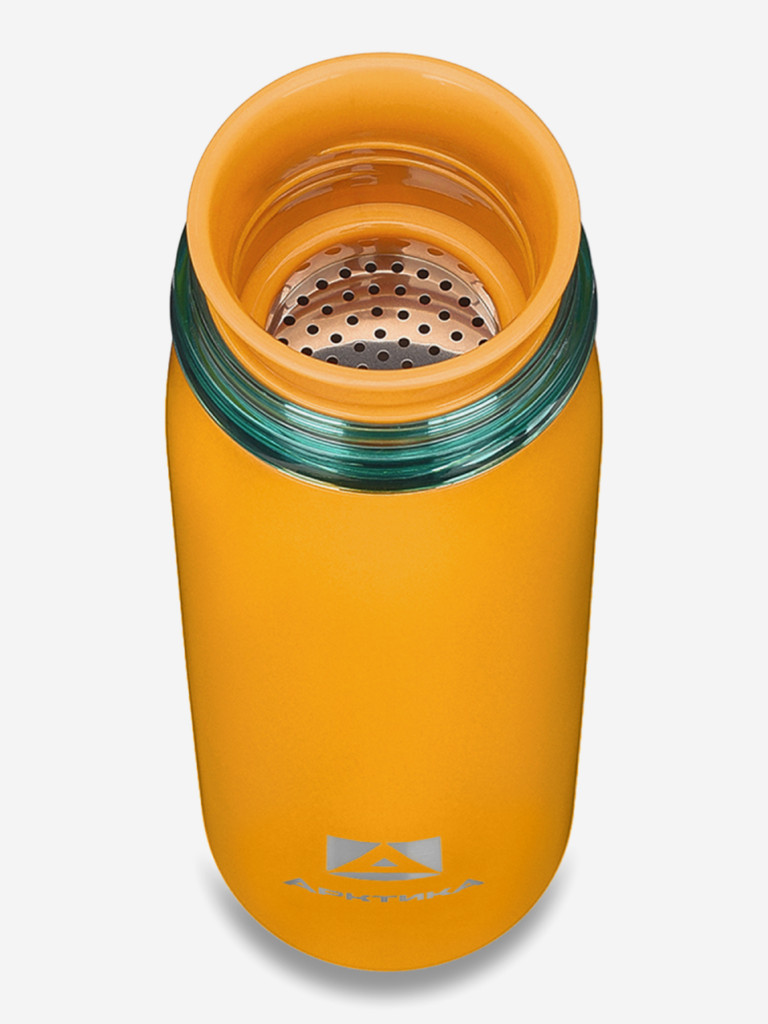 Термокружка Арктика 715 с ситечком 420 мл, оранжевая