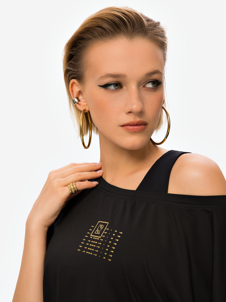 Футболка женская RAQUETA SPORT Breath Painted Black