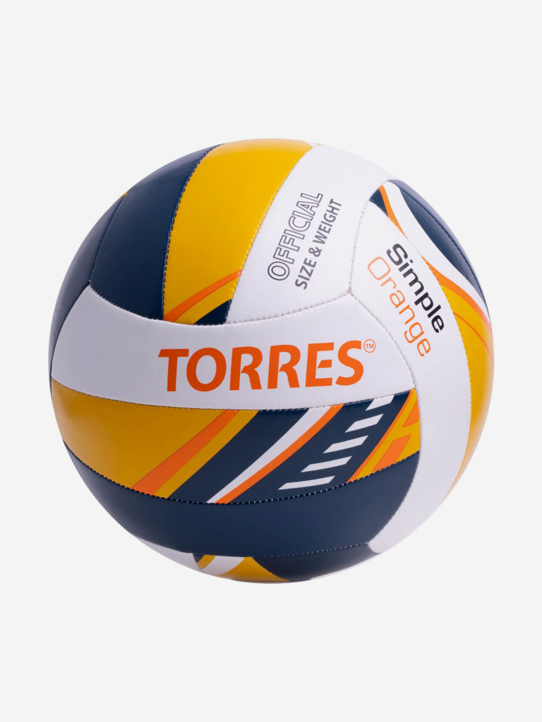 Мяч волейбольный TORRES Simple Orange V323125, размер 5