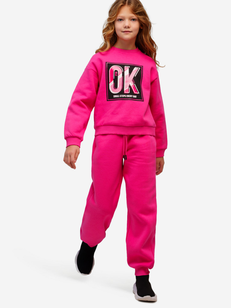 Комплект PlayToday для девочек: толстовка, брюки